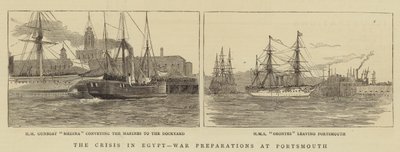 La crise en Égypte, préparatifs de guerre à Portsmouth - William Edward Atkins